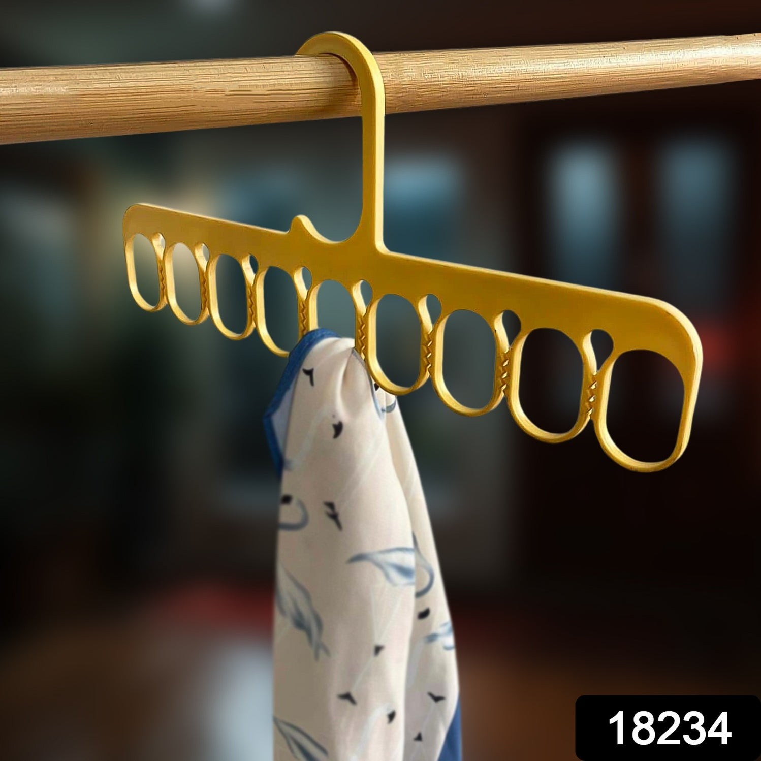 9-Hole Clothes Hangers Organizer Multifunction Hanger (1 Pc) by DeoDap