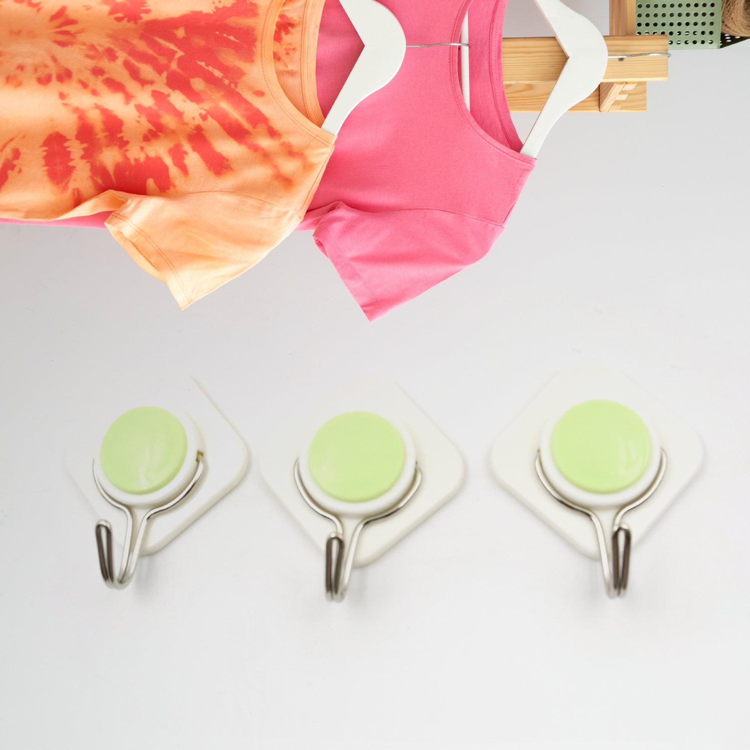 Multipurpose Strong Hook Self-Adhesive hooks for wall Heavy Plastic Hook, Sticky Hook Household For Home, Decorative Hooks, Bathroom & All Type Wall Use Hook, Suitable for Bathroom, Kitchen, Office (3