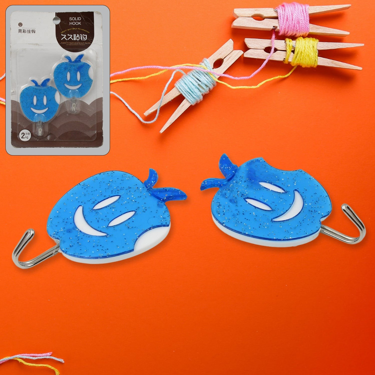 Multipurpose Self-Adhesive hooks (2 Pc Set)
