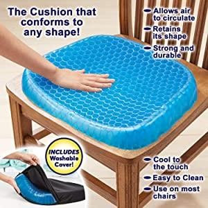 Cushion Seat Flex Pillow, Gel Orthopedic Seat Cushion Pad (Egg Sitter) by DeoDap